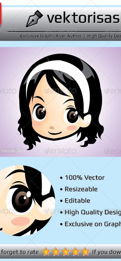 Girl Vector, Vectors | GraphicRiver