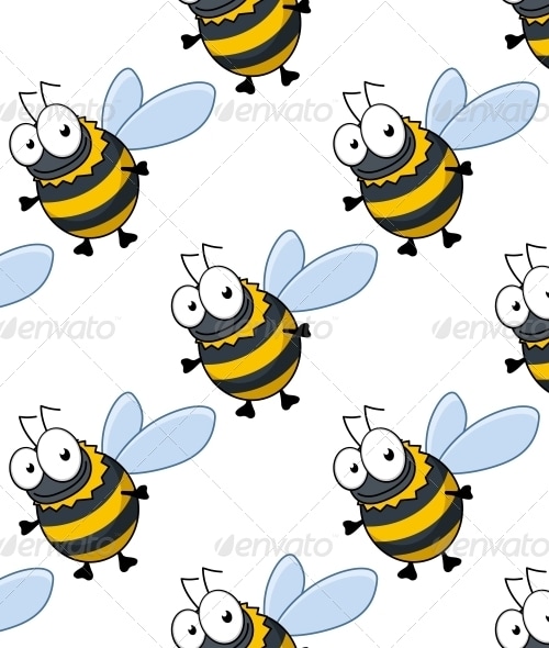 Bee Pattern, Vectors | GraphicRiver