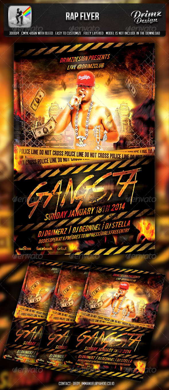 Rap Flyer, Print Templates | GraphicRiver