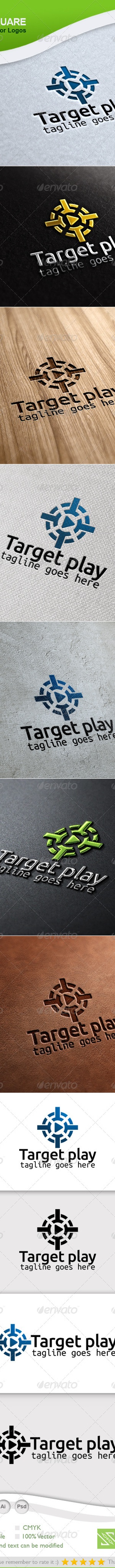 Target, Play Vector Logo Template, Logo Templates | GraphicRiver