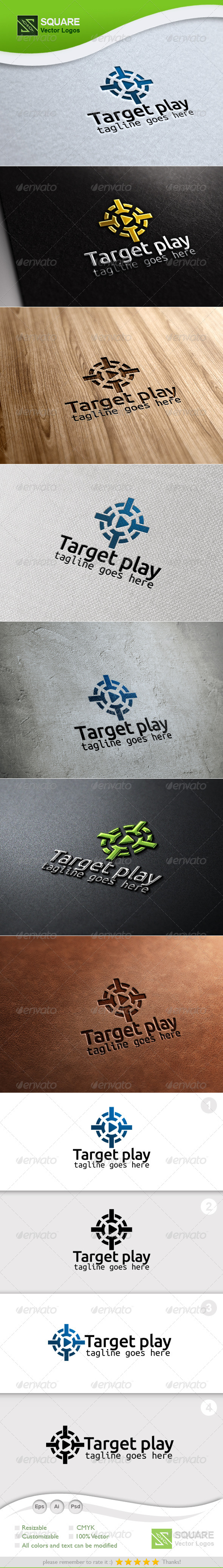 Target, Play Vector Logo Template, Logo Templates | GraphicRiver