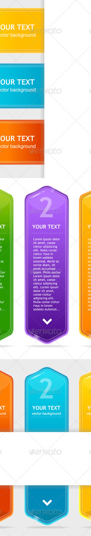 Colorful Text Box Set, Vectors | GraphicRiver