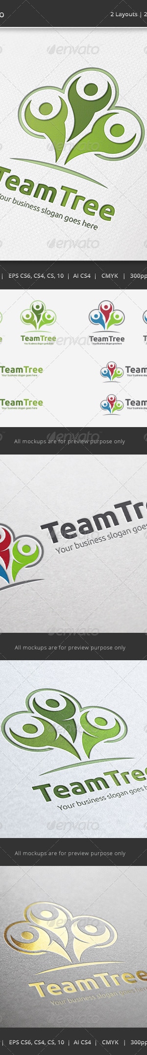 Team Tree Logo, Logo Templates | GraphicRiver