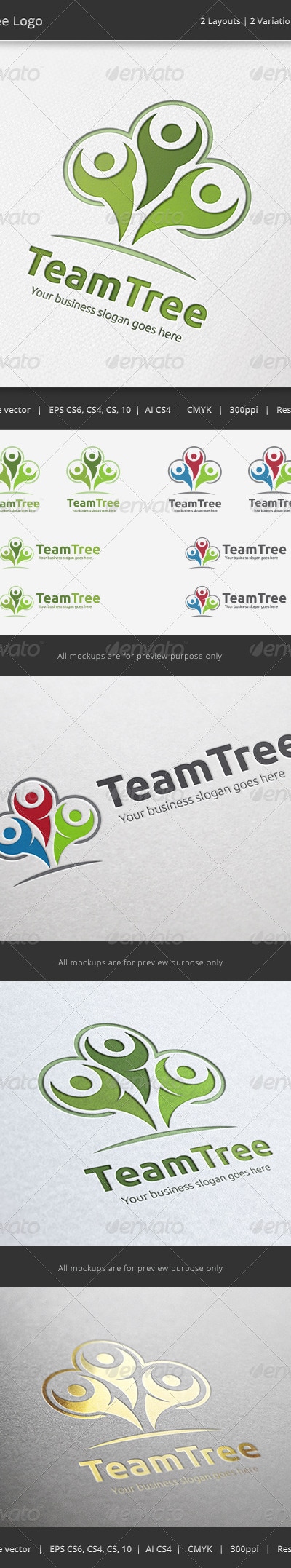 Team Tree Logo, Logo Templates | GraphicRiver