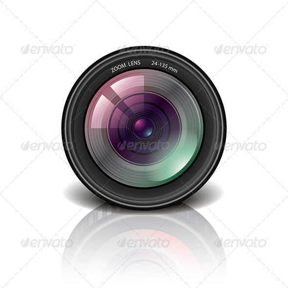 Camera Lens Icon Vector Illustration , Icons | GraphicRiver