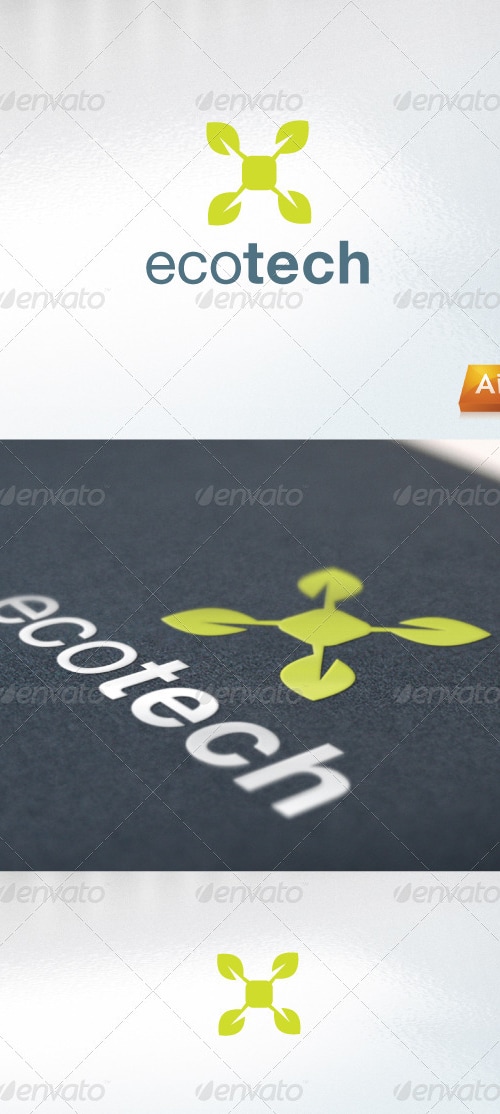 ecotech, Logo Templates | GraphicRiver