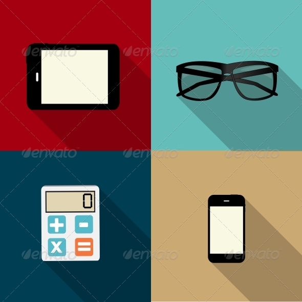 Square Icons, Vectors | GraphicRiver
