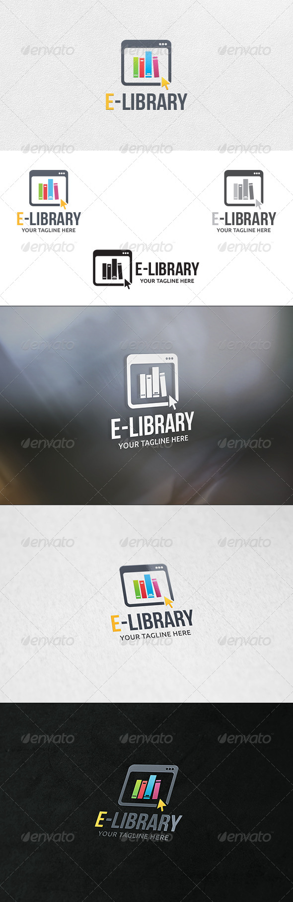 E-Library - Logo Template, Logo Templates | GraphicRiver