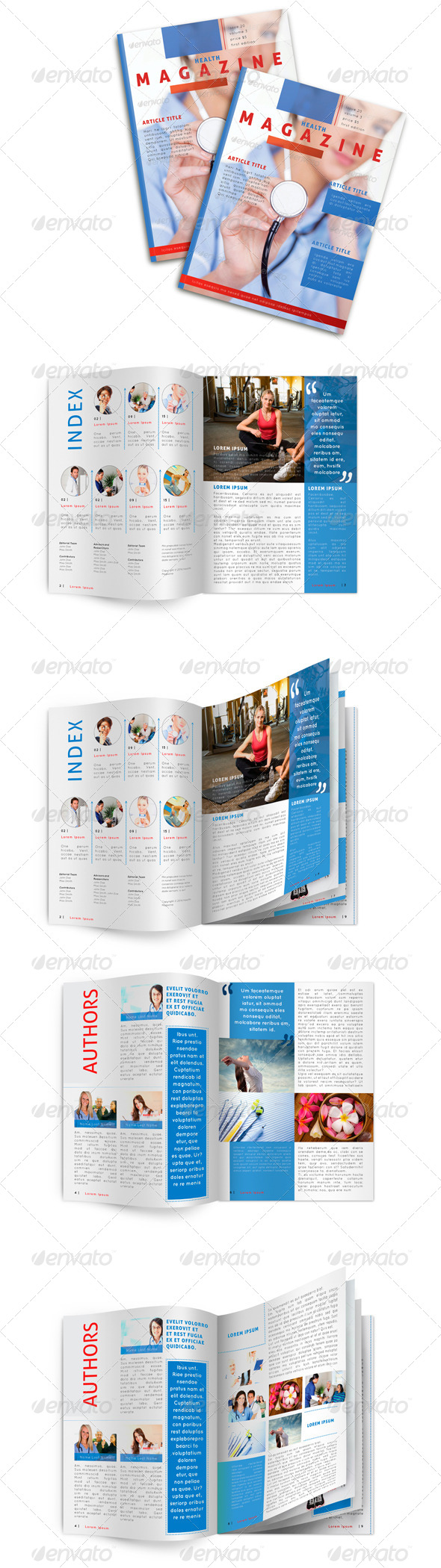 Medical Magazine Template, Print Templates | GraphicRiver