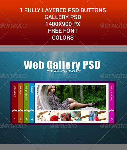 WEB BUTTONS GALLERY PSD TEMPLATE, Web Elements | GraphicRiver