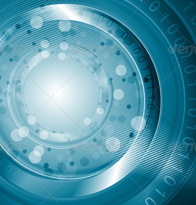 Bright Blue Hi-Tech Vector Design, Vectors | GraphicRiver