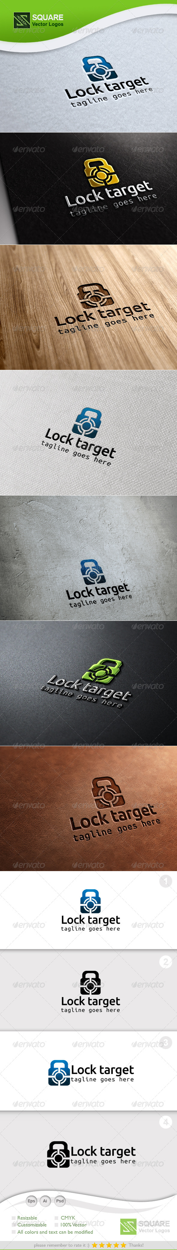 Lock, Target Vector Logo Template, Logo Templates | GraphicRiver