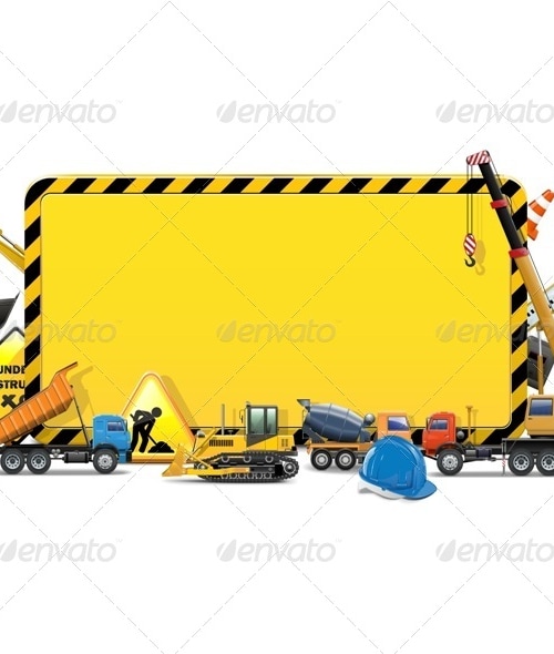 Vector Construction Board, Vectors | GraphicRiver