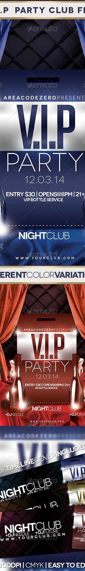 Vip Party Flyer, Print Templates | GraphicRiver