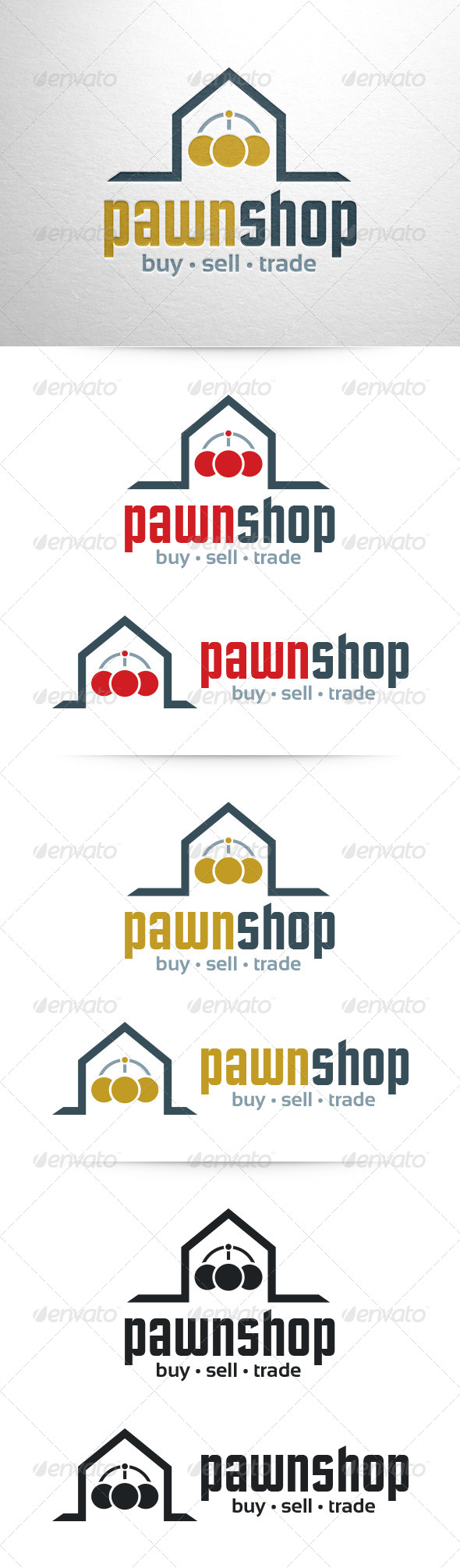 Pawn Shop Logo Template, Logo Templates GraphicRiver
