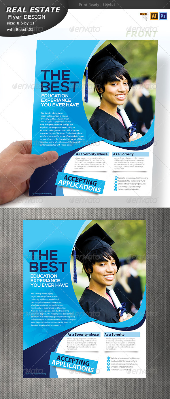 Education Flyer Design , Print Templates | GraphicRiver