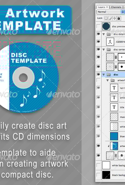 CD Disc-Art Template, Graphics | GraphicRiver
