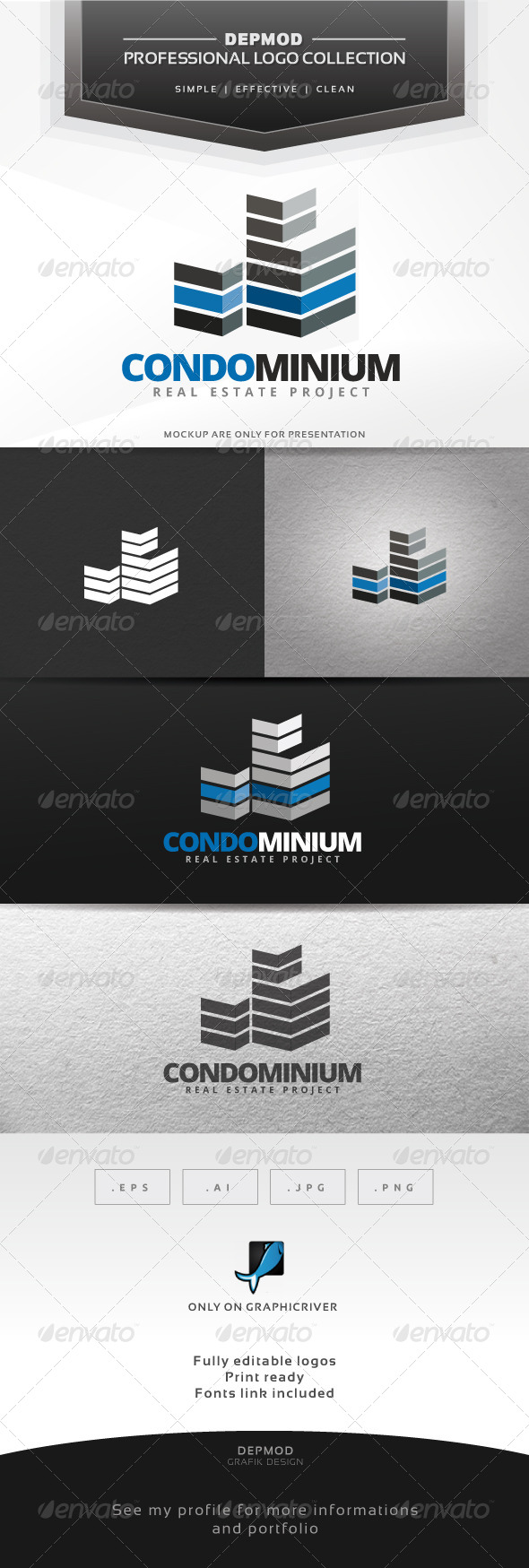 Condominium Logo, Logo Templates | GraphicRiver