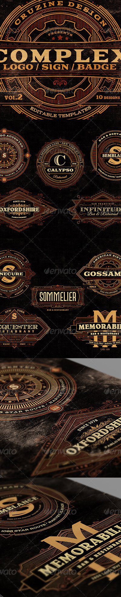 Complex Logos/Signs/Badges v.2, Web Elements | GraphicRiver