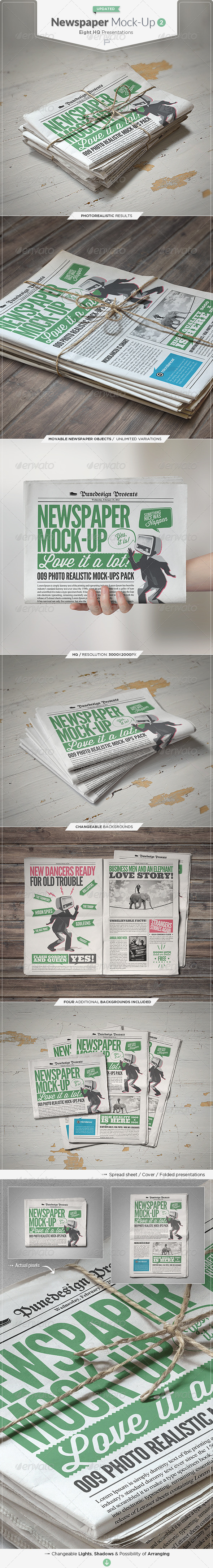 Newspaper / Newsletter Mock-Up - 2, Graphics | GraphicRiver