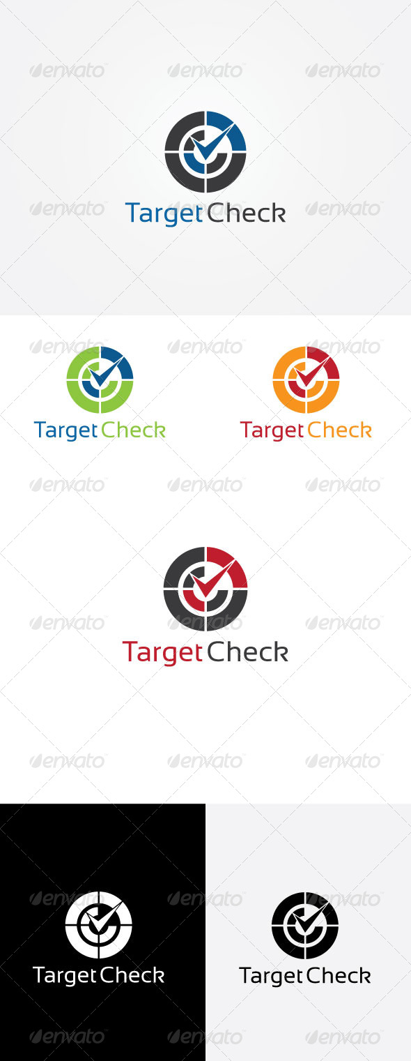 Target Check Logo, Logo Templates | GraphicRiver