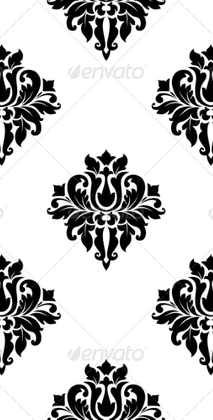 Decorative Seamless Pattern Background, Vectors | GraphicRiver