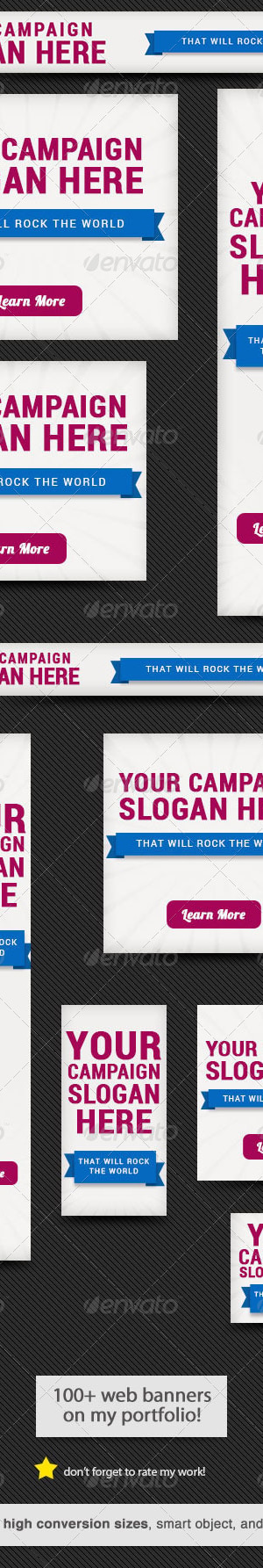 Ribbon Web Banner Design Template, Web Elements | GraphicRiver