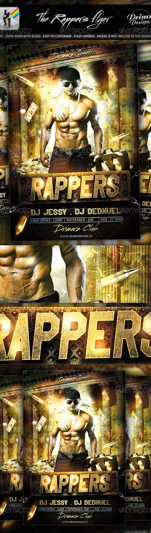 The Rappers Flyer, Print Templates | GraphicRiver
