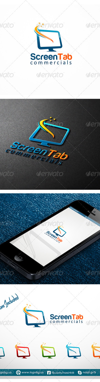 LCD Screen Logo, Logo Templates | GraphicRiver
