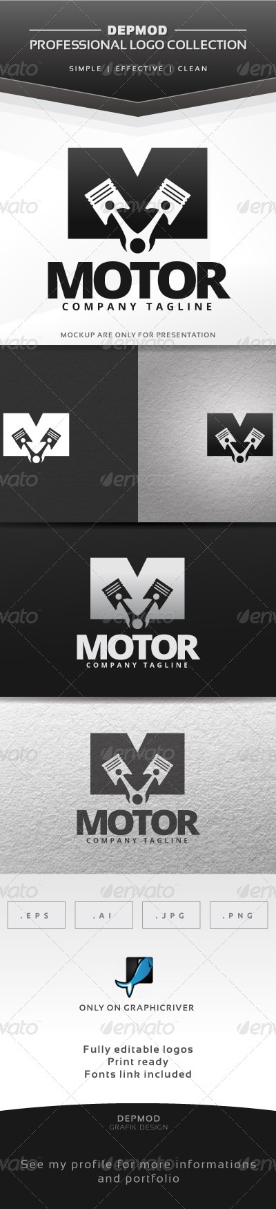 Motor Logo, Logo Templates | GraphicRiver