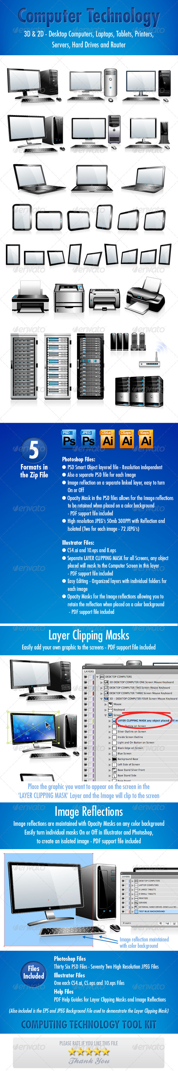 35 Illustrations Computer Technology - Tool Kit, Vectors | GraphicRiver