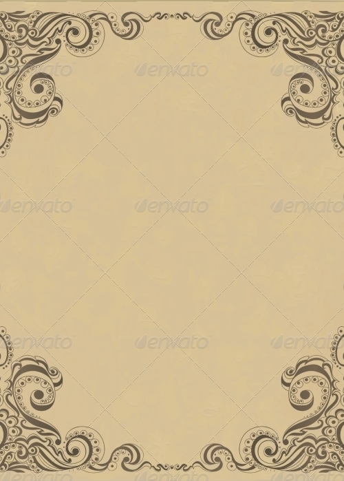 Template Frame Design for Card, Vectors | GraphicRiver