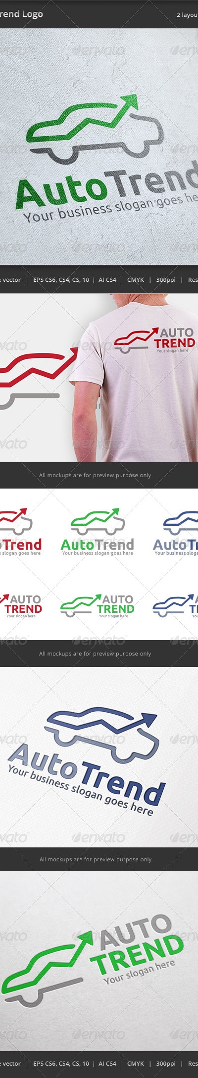 Auto Trend Car Logo, Logo Templates | GraphicRiver
