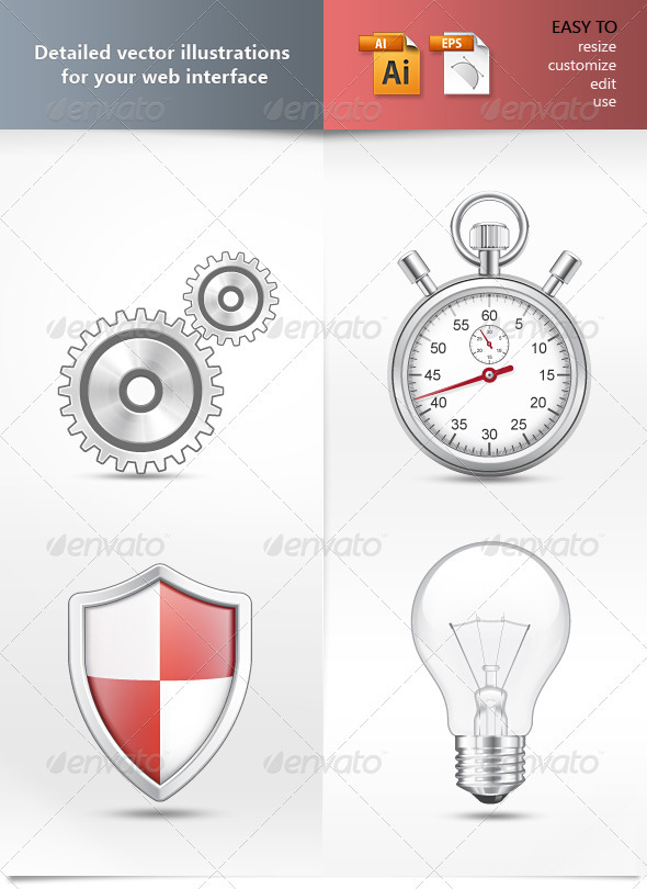 Detailed vector illustrations, Vectors | GraphicRiver
