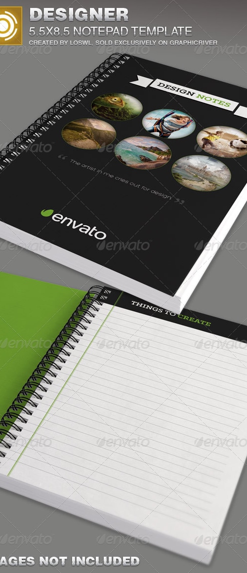 Designer Notepad Template, Print Templates | GraphicRiver