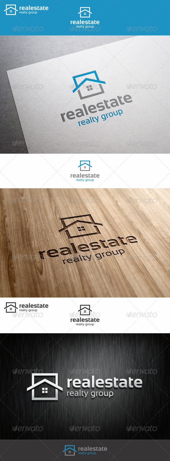 Real Estate Logo - Realty Group, Logo Templates | GraphicRiver