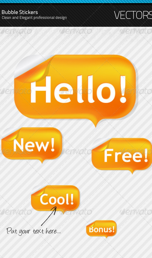 Bubble Stickers, Vectors | GraphicRiver