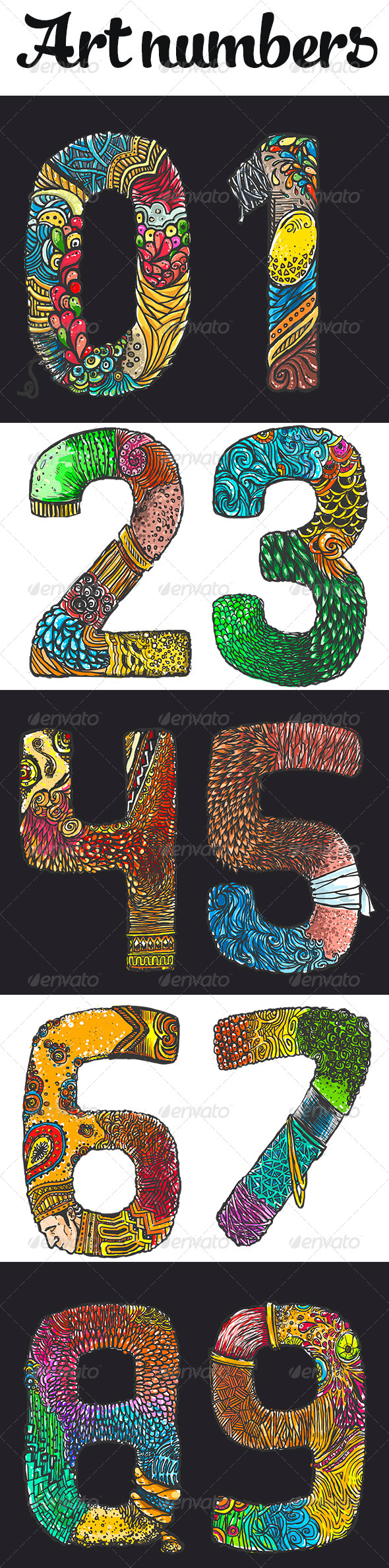 Art Numbers, Graphics | GraphicRiver