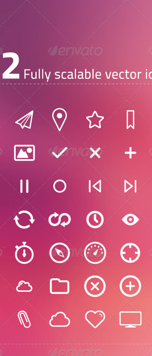 42 Fully Scalable Vector Icons, Icons | GraphicRiver