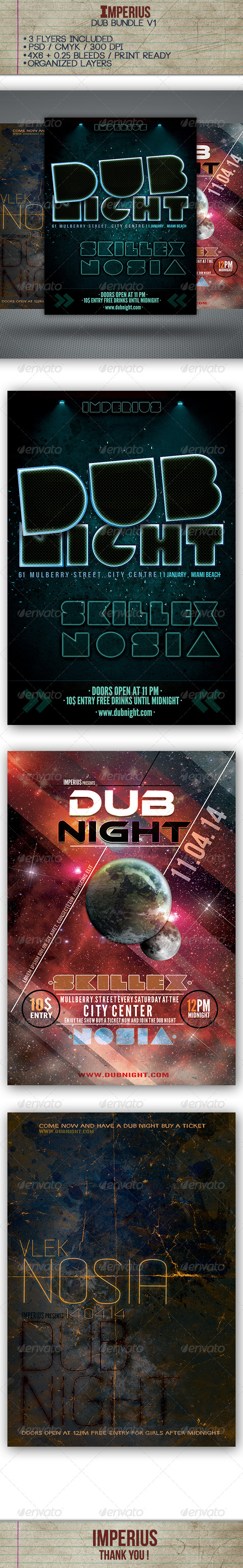 Dub Bundle V1, Print Templates | GraphicRiver