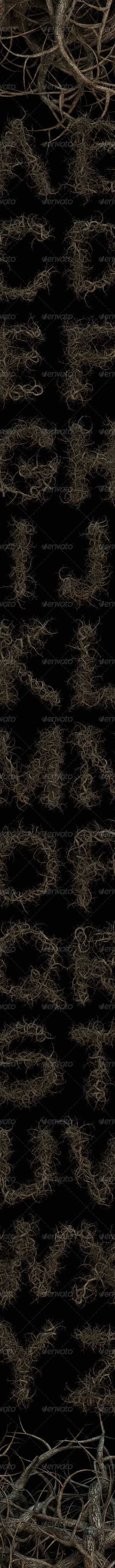 Roots Tree Alphabet, Graphics | GraphicRiver