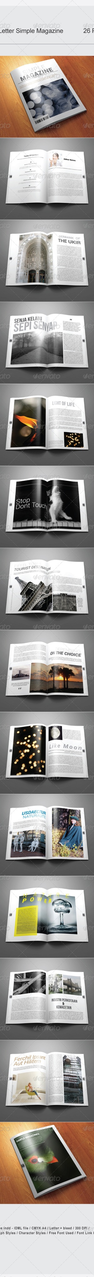 Simple Magazine, Print Templates | GraphicRiver