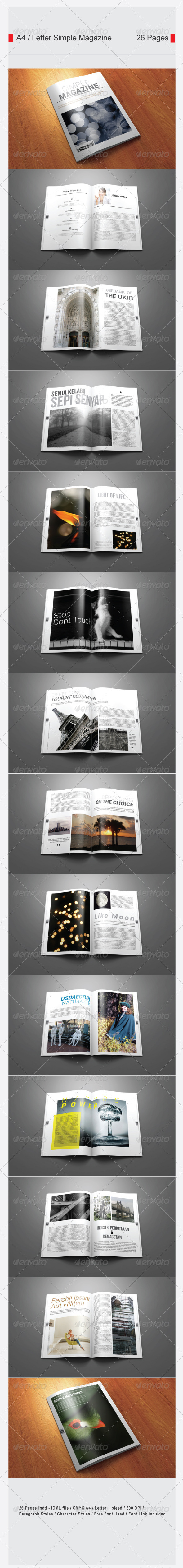 Simple Magazine, Print Templates | GraphicRiver