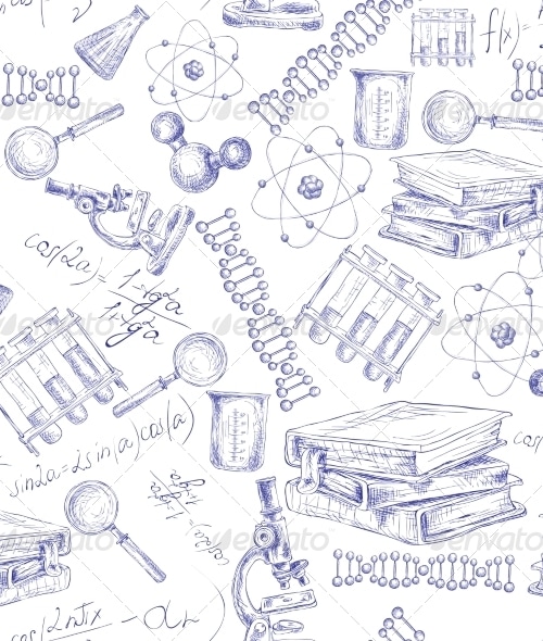 Science Background, Vectors | GraphicRiver