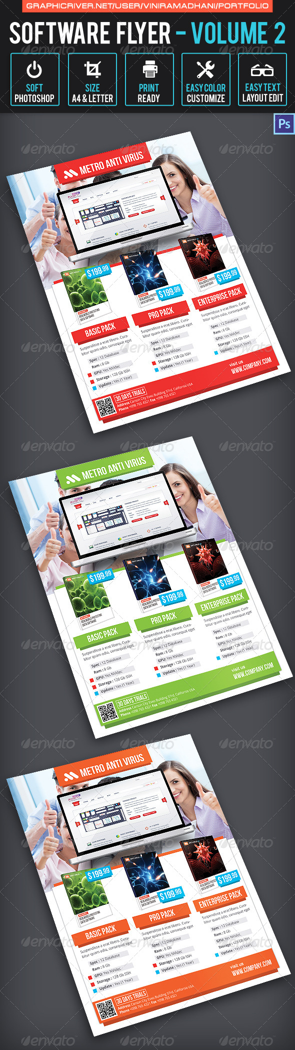 Software Flyer Volume 2, Print Templates | GraphicRiver