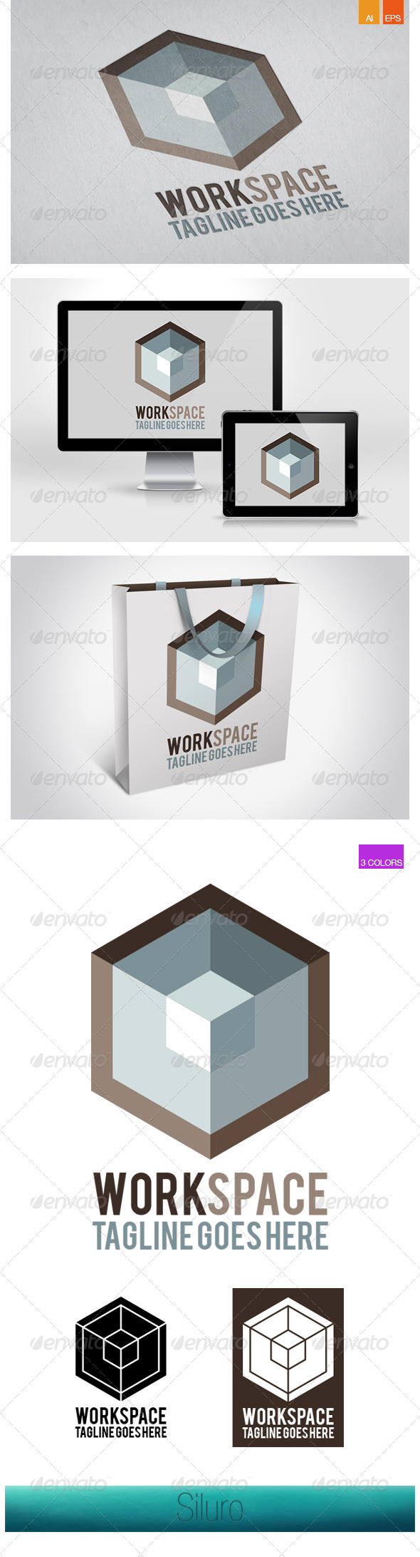 Work Space, Logo Templates | GraphicRiver