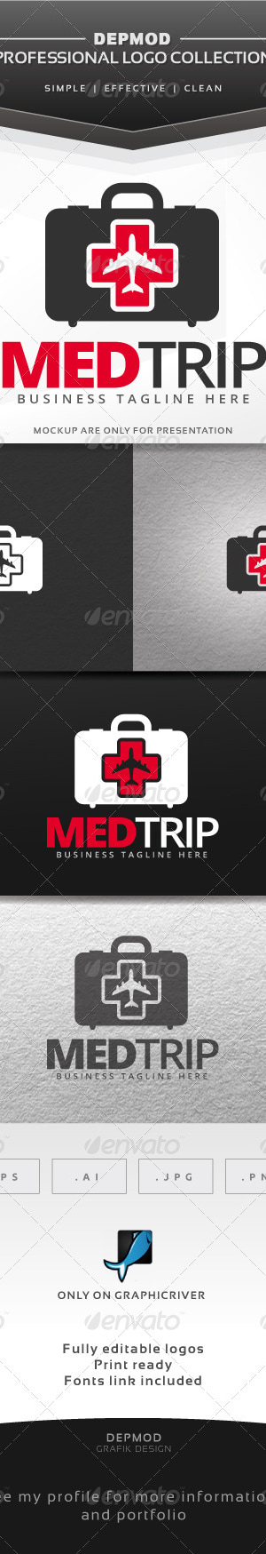 Med Trip Logo, Logo Templates | GraphicRiver