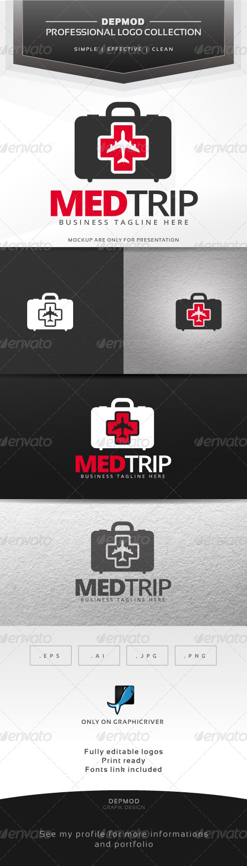 Med Trip Logo, Logo Templates | GraphicRiver
