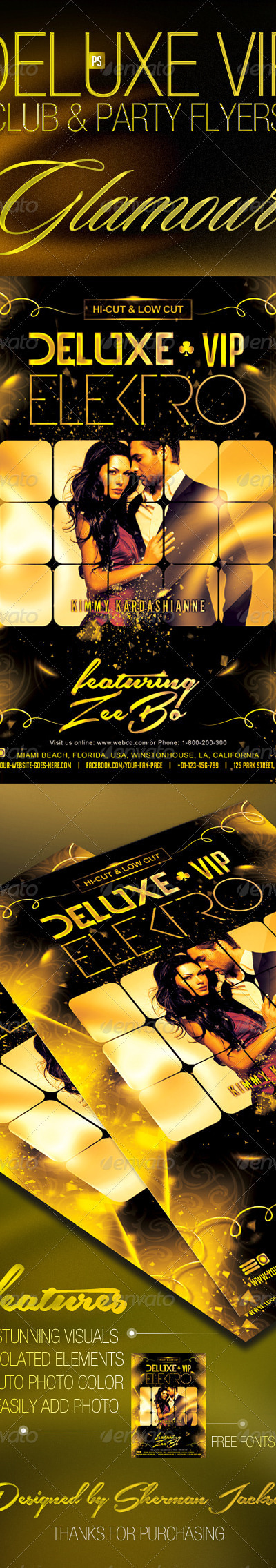 Deluxe VIP Club Party Flyer, Print Templates | GraphicRiver