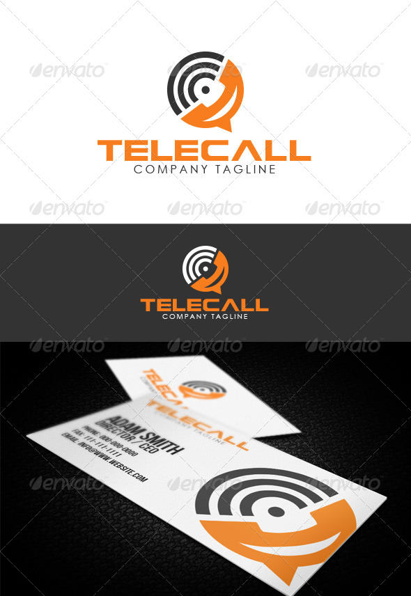 Telecall Logo, Logo Templates | GraphicRiver